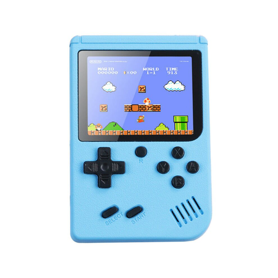 (Blue) Handheld Video Game Console with 500 Built-In Games