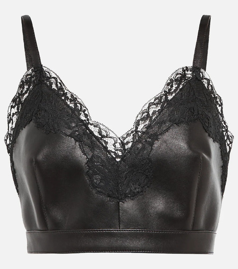 Leather bustier