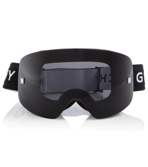 Logo ski goggles