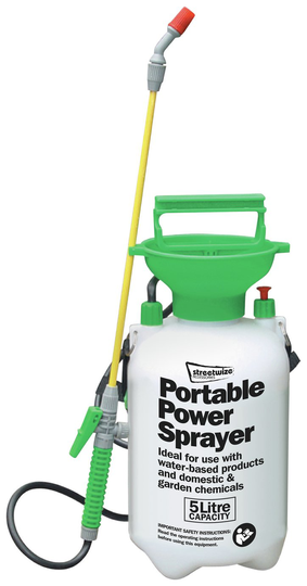 Streetwize 5L Portable Power Sprayer With Adjustable Nozzle