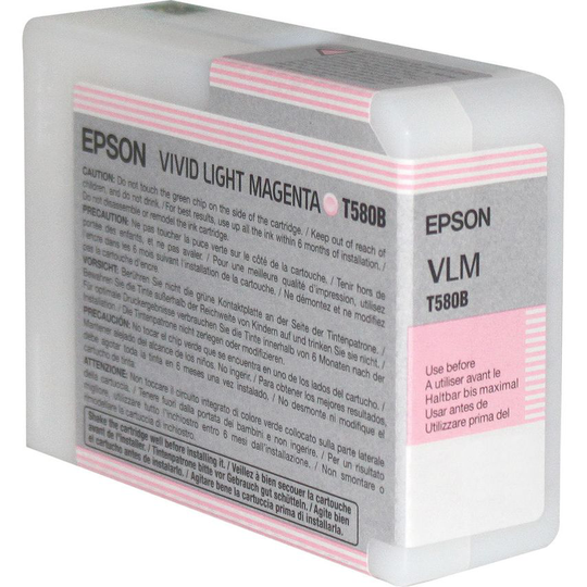 Epson Epson T580B Light Magenta Ink Cartridge 80ml - C13T580B00