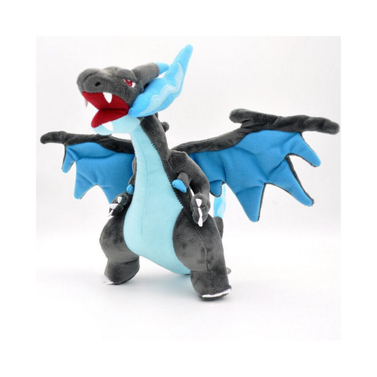 (Blue) Pokemon Go Charizard Plush Mega Soft Stuffed Doll