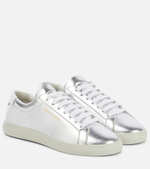 Andy metallic leather sneakers