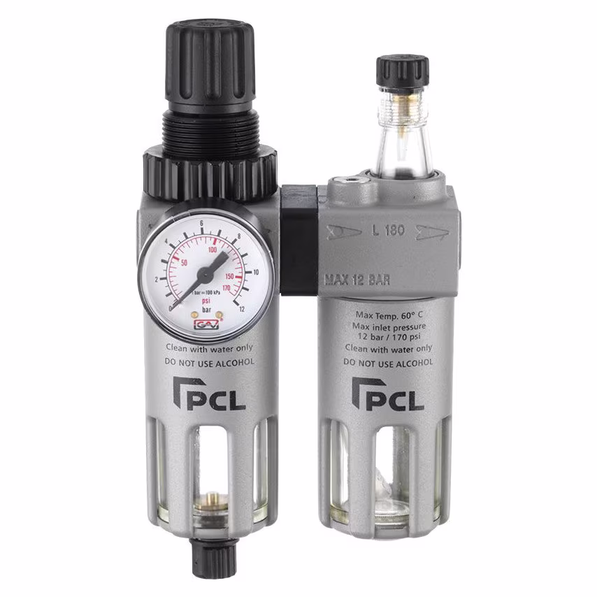 PCL ATCFRL12 1/2 Air Treatment Filter/Regulator + Lubricator