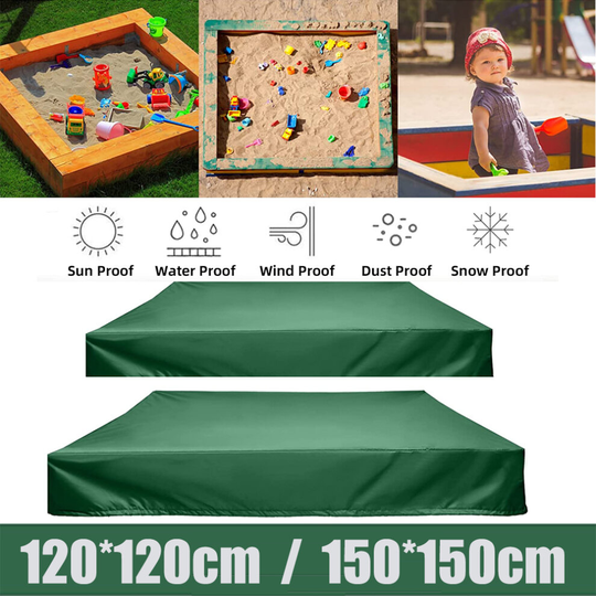 (150*150cm) Sandpit Cover Oxford Waterproof Sandbox Pit Cover