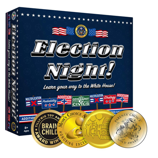 Election Night A Super Fun Way to Learn Essential Math, geography and civics While Strategizing Your Way to The White House Updated Electoral college