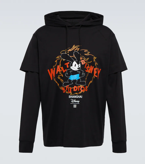 x Disney® hooded cotton T-shirt