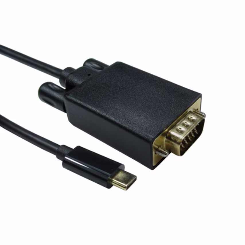Cables Direct Cables 2M USB Type-C M VGA M Black 1080P 60HZ