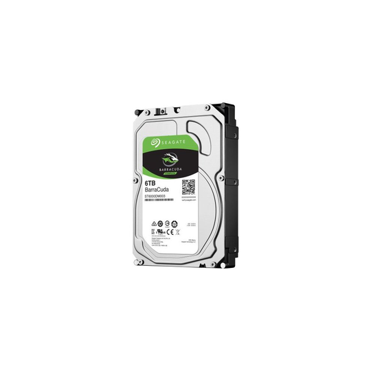 Seagate 3.5", 6TB, SATA3, BarraCuda Hard Drive, 7200RPM, 256MB Cache