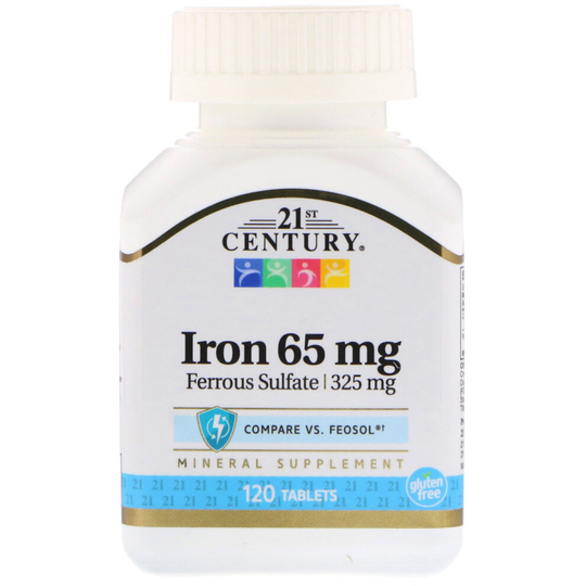 21st Century, Iron, 65 mg, 120 Tablets