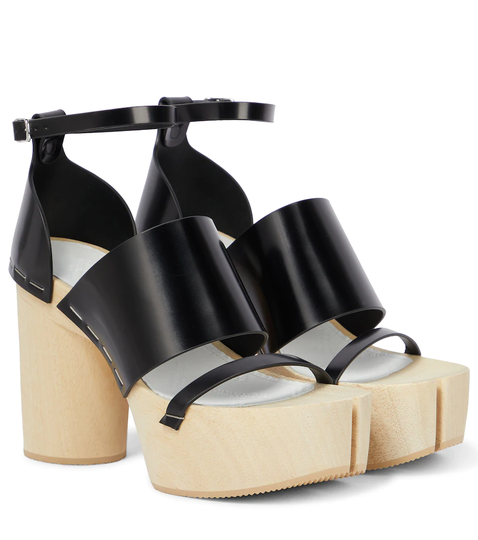 Tabi leather sandals