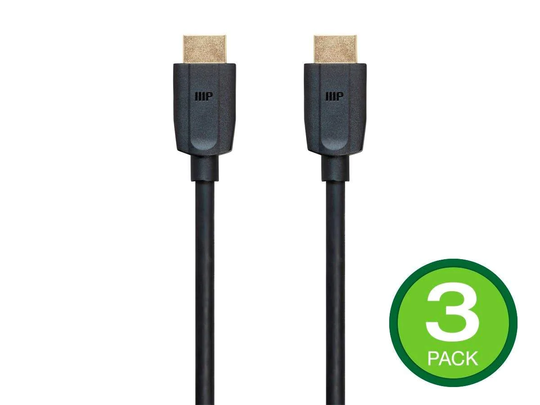 Ultra 8K Premium High Speed HDMI Cable | 48Gbps | 8K | Dynamic HDR | eARC | 3-Pack | DynamicView - 1,8 m (6 ft)