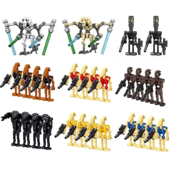 (28PCS(A)) Building Blocks Star Wars clones General Grievous robots puzzle pieces Fit Lego