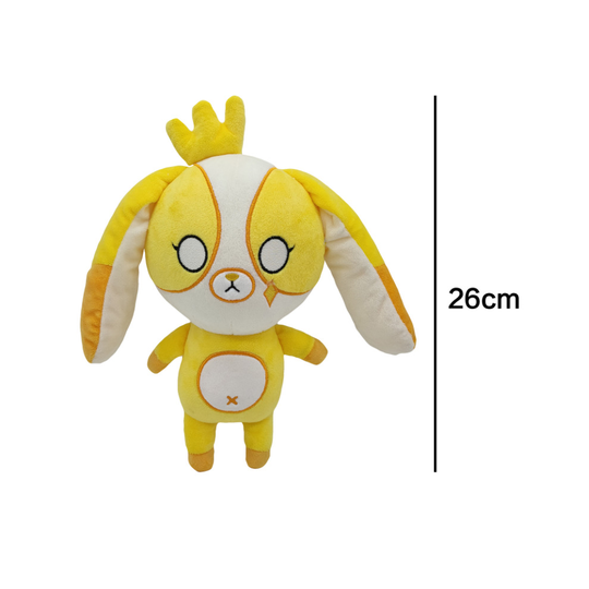 (Gold) 25cm Ranboo Funneh Plush Toy Stuffed Teddy Doll Kids Gift