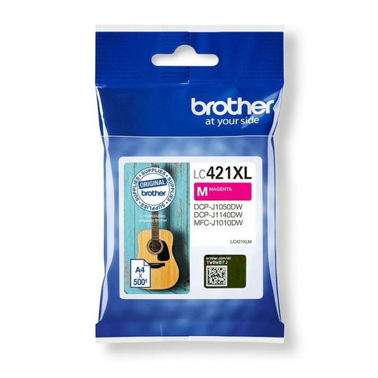 Brother High Yield Magenta Ink Cartridge 500 pages - LC421XLM