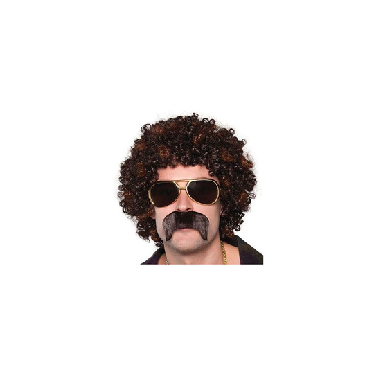 70's Disco Hound Afro Wig & Tash