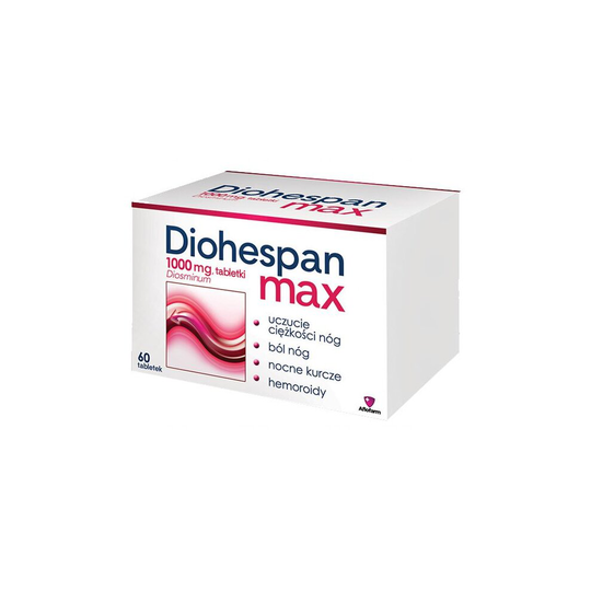DIOHESPAN MAX 1000mg 60 TABLETS LEG FATIGUE