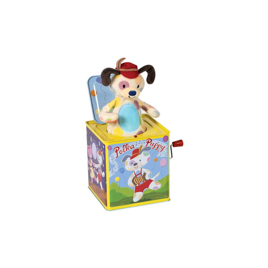 Schylling - Polka Puppy Jack In Box