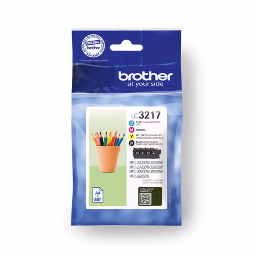 Brother Ink High Volume LC3217VAL Value Pack