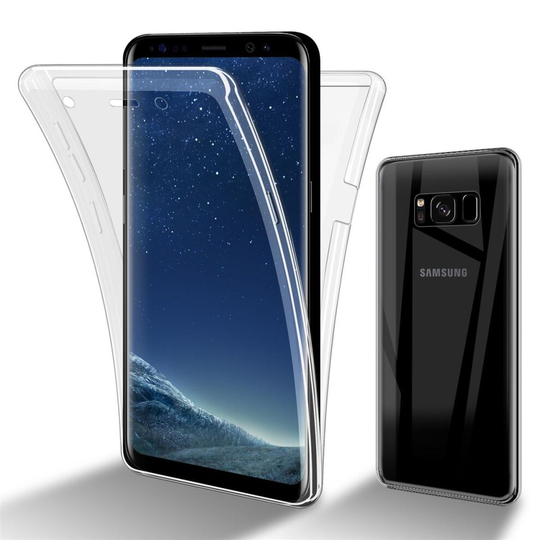 Cadorabo Case for Samsung Galaxy S8 - 360 Full Body Mobile Phone Case Front and Back Screen Protection All-Round Protective Cover