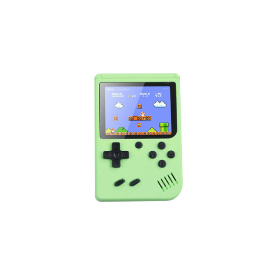 (Green) Built-in 500 Classic Games Handheld Retro Video Game Console Gameboy Kids Gifts