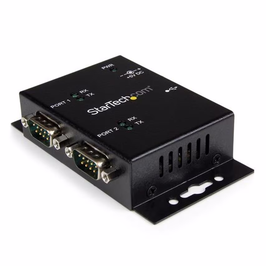Startech 2PT Ind Mount USB to Serial Adapter Hub