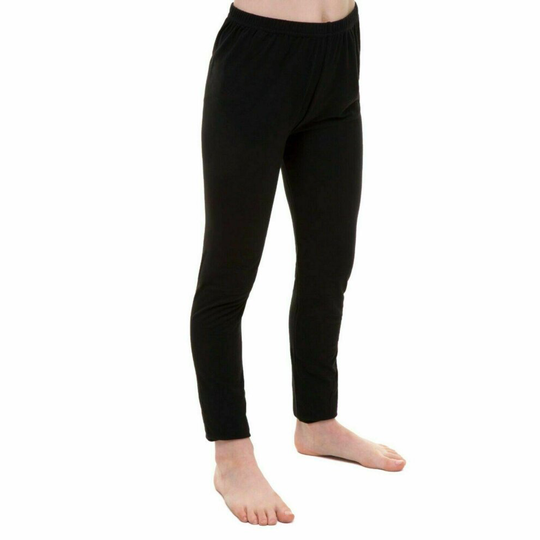 (Black, 150cm / Age 12-13 Years) Girls Plain Soft Full Length Leggings Jegging Pants