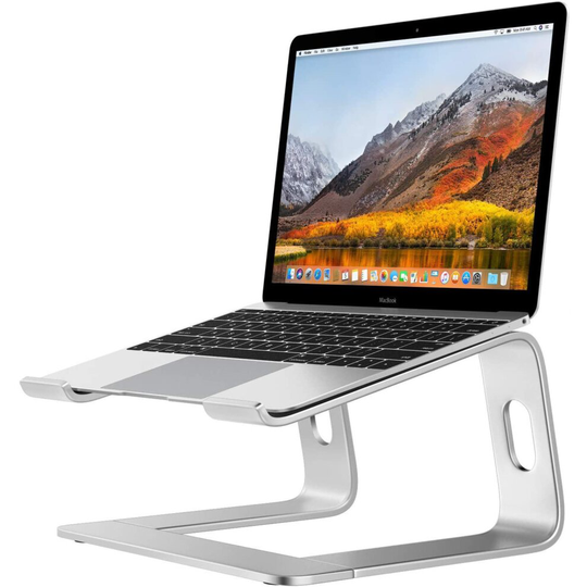 Desire2 Aluminium Laptop Stand, Portable Computer Riser for Desk Compatible with Macbooks, Notebook, Chromebooks and Laptops, Ergonomic Design, Reliev