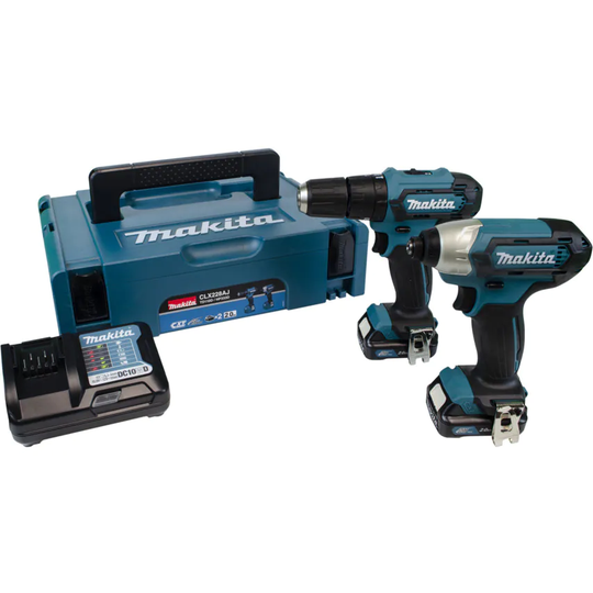Makita CLX228AJ 12V Max XGT BL Brushless Twin Pack Combi Drill & Impact Driver W