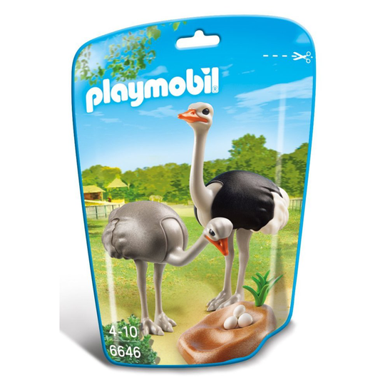 Playmobil 6646 City Life Zoo Ostriches with Nest(Multi-color)