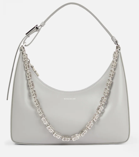Moon Cut Out Small leather shoulder bag