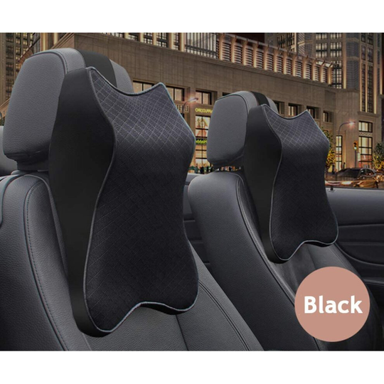 (black) Car Seat Headrest Neck Rest Cushion Ergonomic Car Neck Pillow Durable 100% Pure Memory Foam Carseat Neck Support Comfty Car Seat Back Pillows