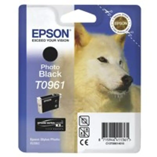 Epson Epson T0961 Husky Black Standard Capacity Ink Cartridge 11ml - C13T0961401