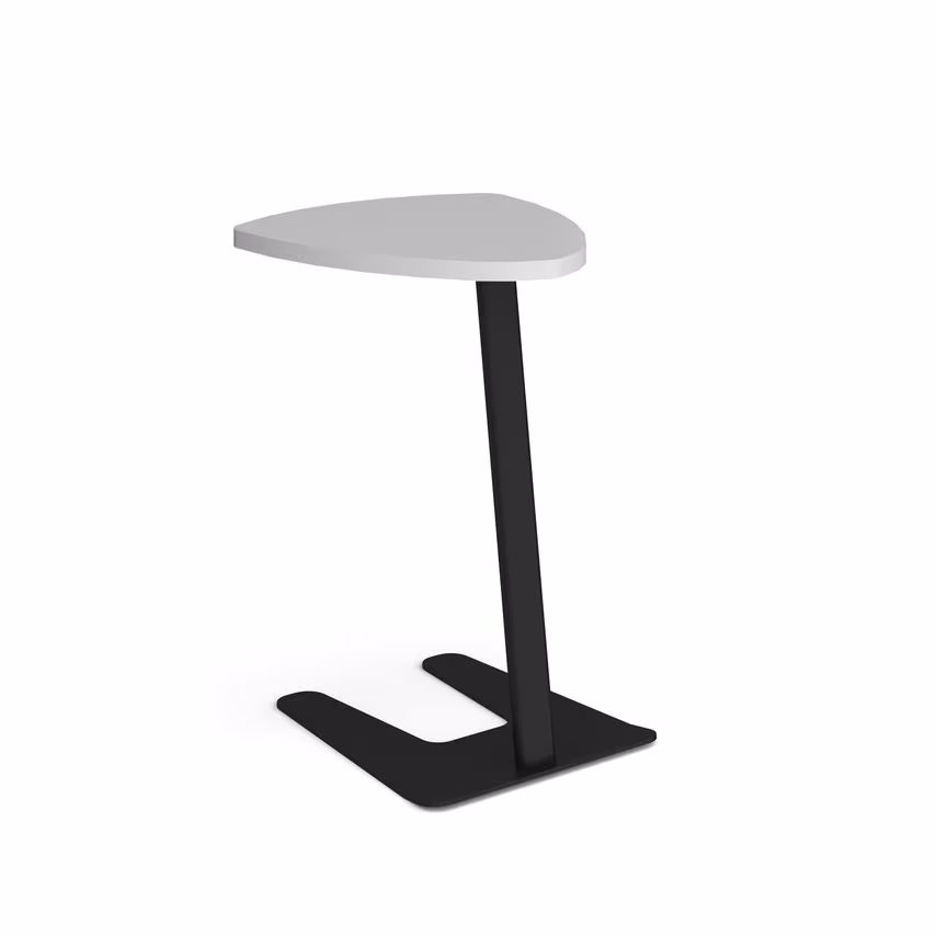 Social Spaces Buddy Laptop Table with Black Frame and Shield Top - Kendal Oak