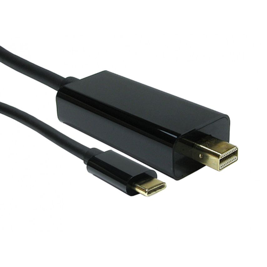 Cables Direct Cables 2M USB Type-C M MDP M Black Cab 4K60HZ
