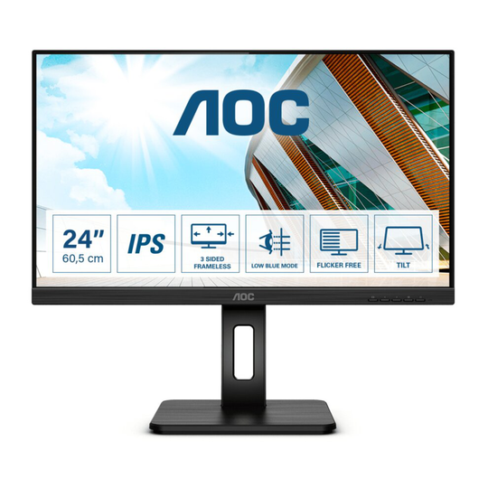 AOC Pro-line Q24P2Q LED display 60.5 cm (23.8") 2560 x 1440 pixels Quad HD Black