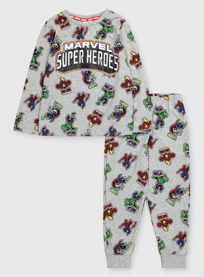 Marvel Superheroes Grey Pyjamas - 3-4 years