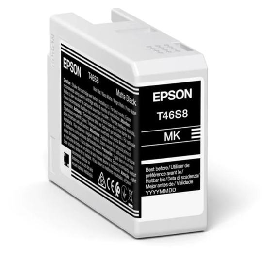 Epson Ink Low Volume Single Matte Black T46S8 Ink 25ML