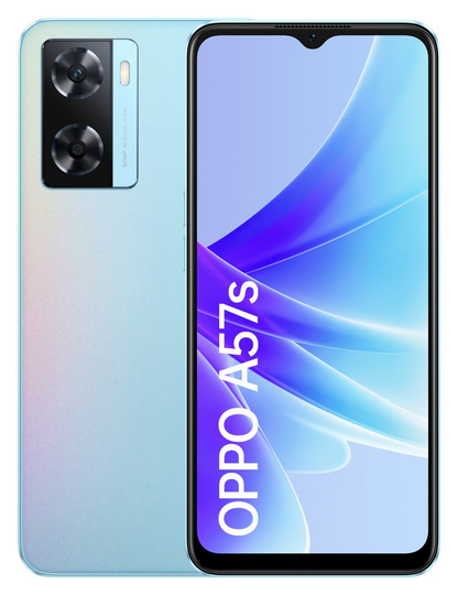 SIM Free OPPO A57s 128GB Mobile Phone - Blue