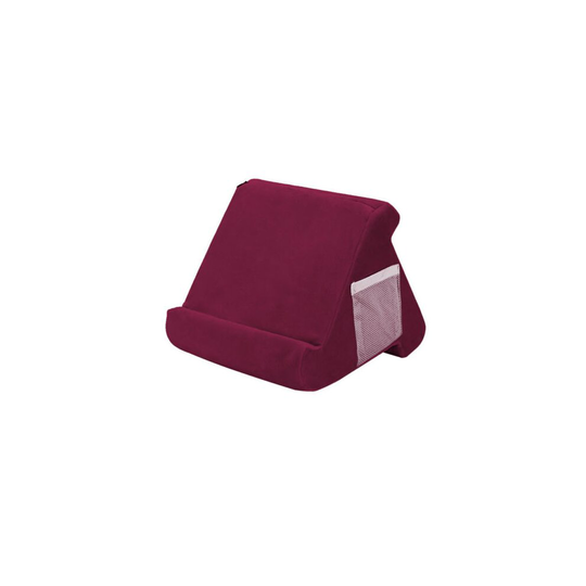 (Wine Red) Tablet Stand Pillow Holder & Mobile Phone Holder