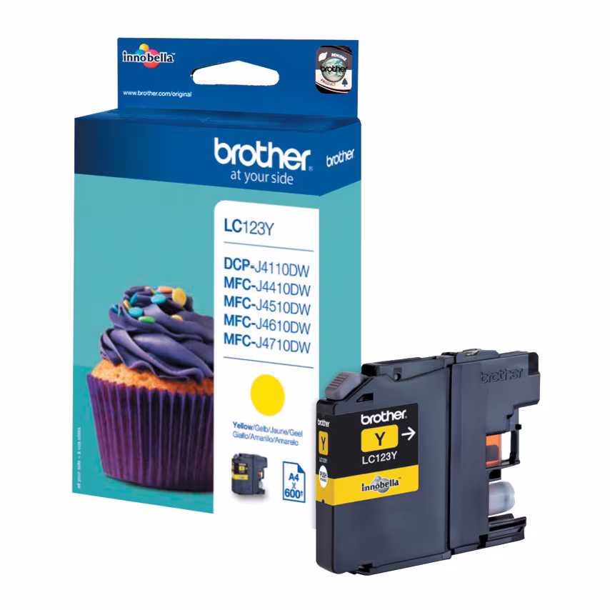 Brother LC123Y Yellow Ink Cartridge