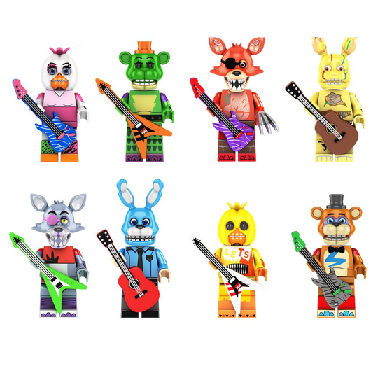 8Pcs Five Nights At Freddy's Minifigures Kids Gifts Toys Fit Lego