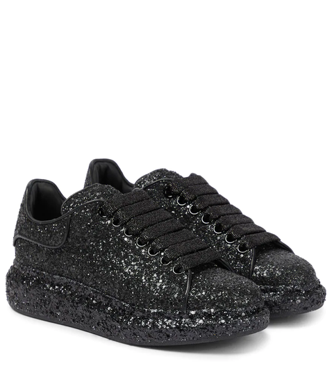 Oversized glitter sneakers