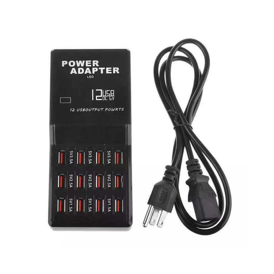 Multi Port USB Charging Power Station Hub Cell Phone Charger Organizer