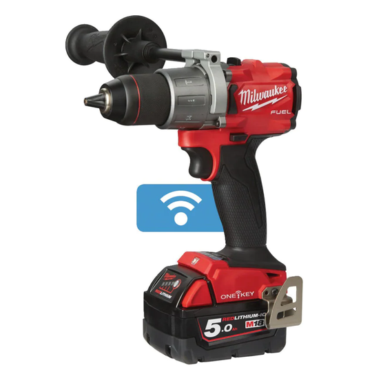 Milwaukee M18 ONEPD2 - 502X M18 Fuel One-Key Combi Drill with 2X 5.0AH Battery a