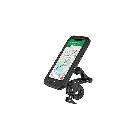 Bicycle Mobile Phone Holder, Waterproof Phone Mount with Touch Screen, 360 Rotation, Height Adjustable for Motorcycle Bike Handlebar GPS For IPh