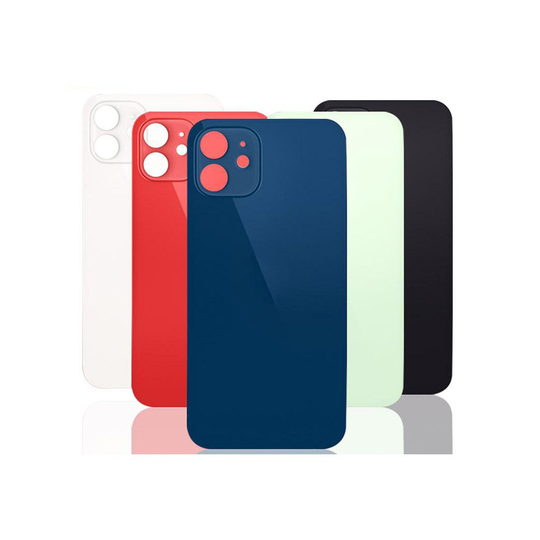 (Green) iPhone 12 mini Rear Back Glass / Battery Cover - Big Camera Hole - Easy Fitting