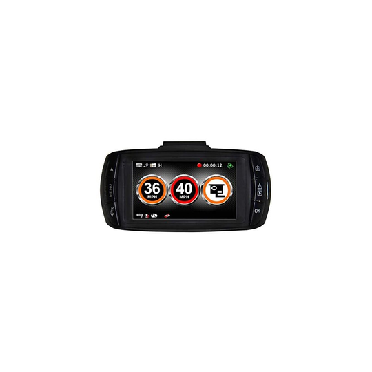 Aguri DX1000 Dash Cam and Speed Camera Detector with 1296 Super HD video recording, GPS speed trap alerts, Full Colour 2.7 LCD and 16GB Micro SD