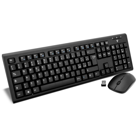 V7 Wireless Keyb Mouse Desktop It J153887- you get 7