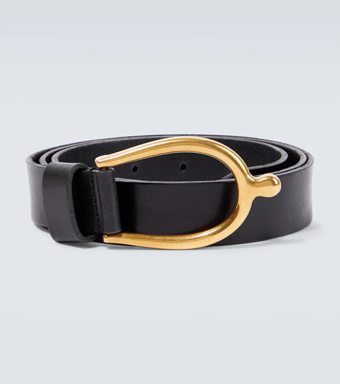 Lucky Bone leather belt